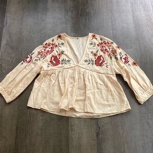 Floral Embroidered Top